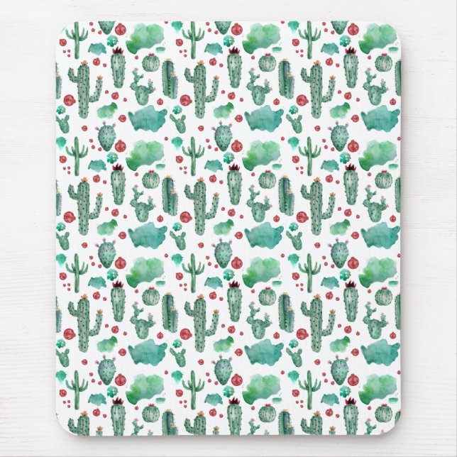 Mousepad cacto e padrão de ladybug - (Frente)