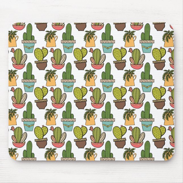 Mousepad Cacto & Succulents internos no teste padrão dos (Frente)
