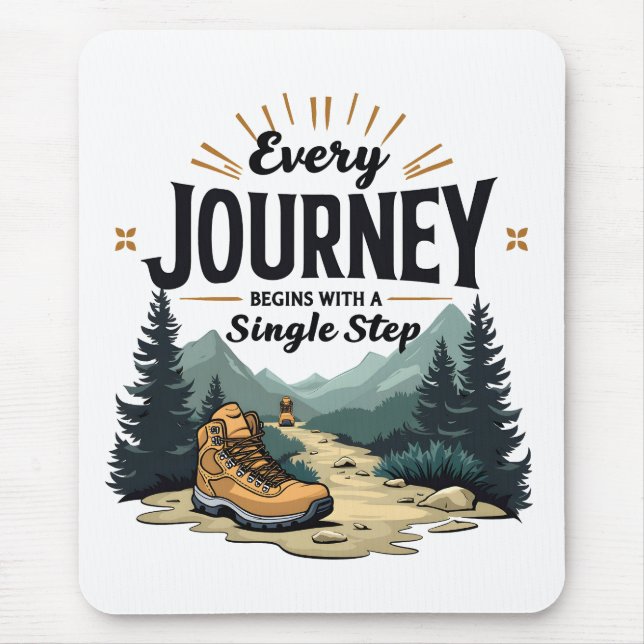 Mousepad Cada jornada começa com um Solteiro (Frente)