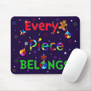Mousepad Cada Pedaço Pertence ao Natal