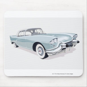 Mousepad Cadillac 1957 com a silhueta do motorista para