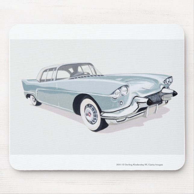 Mousepad Cadillac 1957 com a silhueta do motorista para (Frente)