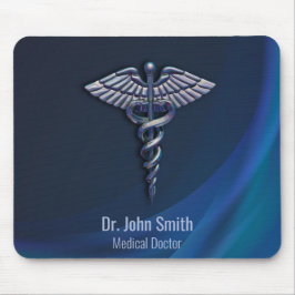 Mousepad Cadubo Médico Holográfico 3D - Cromo Escuro