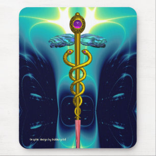 Mousepad CADUCEUS, ametísta do ouro vibrante