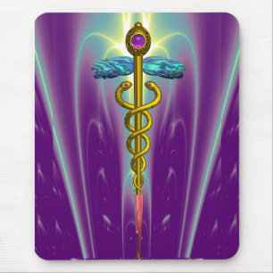 Mousepad CADUCEUS, ametísta do ouro vibrante