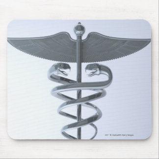 Mousepad Caduceus médico do metal