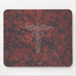 Mousepad Caduceus o símbolo médico para um doutor ou uma
