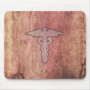 Mousepad Caduceus o símbolo médico para um doutor ou uma