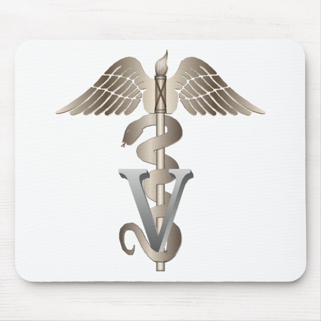 Mousepad Caduceus veterinário (Frente)