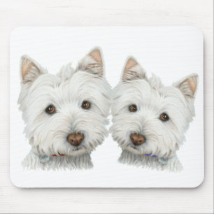 Mousepad Cães bonitos de Westie