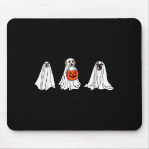 Mousepad Cães Como Fantasmas Para o Halloween Cães Fantasma