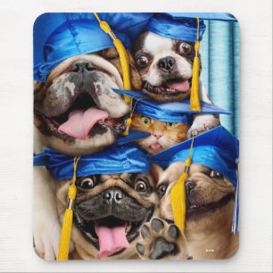 Mousepad Cães e Gatos Formandos em Cabine de Fotos