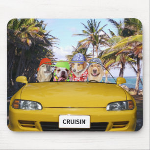 Mousepad Cães engraçados Cruisin