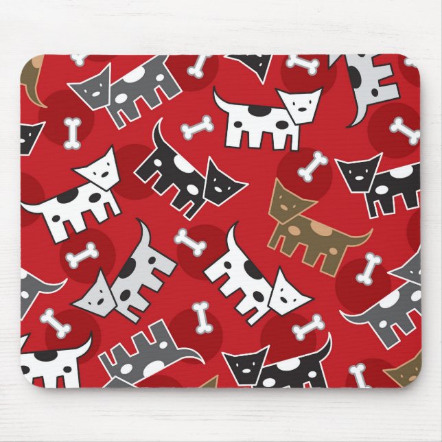 Mousepad Cães, filhotes de cachorro & tapete do rato (Frente)