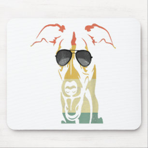 Mousepad Cães legal Do Fanfarrão Retro Vintage