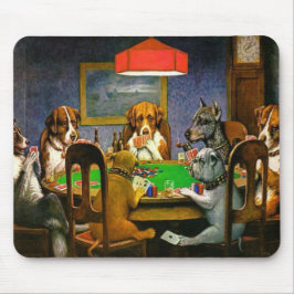 Mousepad Cães que jogam o póquer