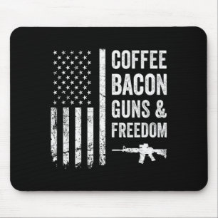 Mousepad Café Bacon Armas & Dom - Churrasco Grelhador A