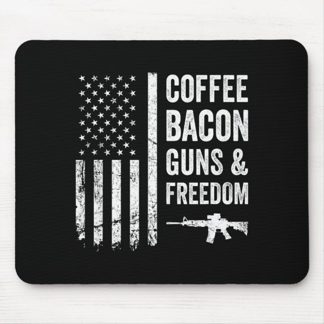 Mousepad Café Bacon Armas &amp; Dom - Churrasco Grelhador A (Frente)