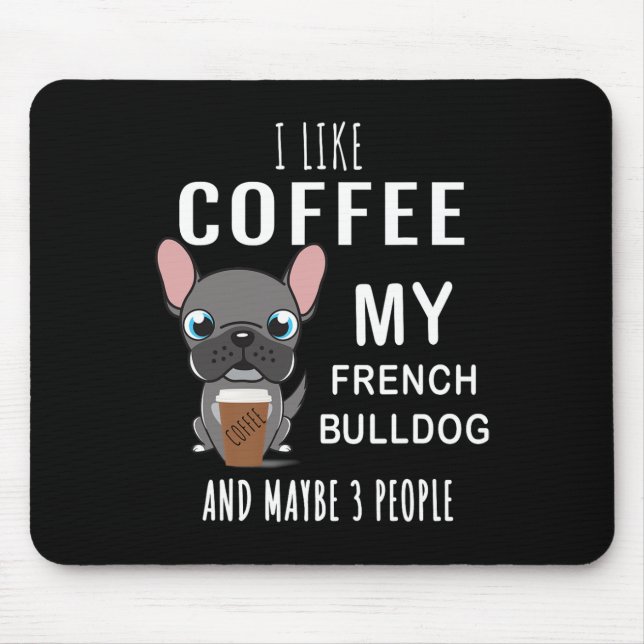 Mousepad Café com Meu Amigo Bulldogs (Frente)