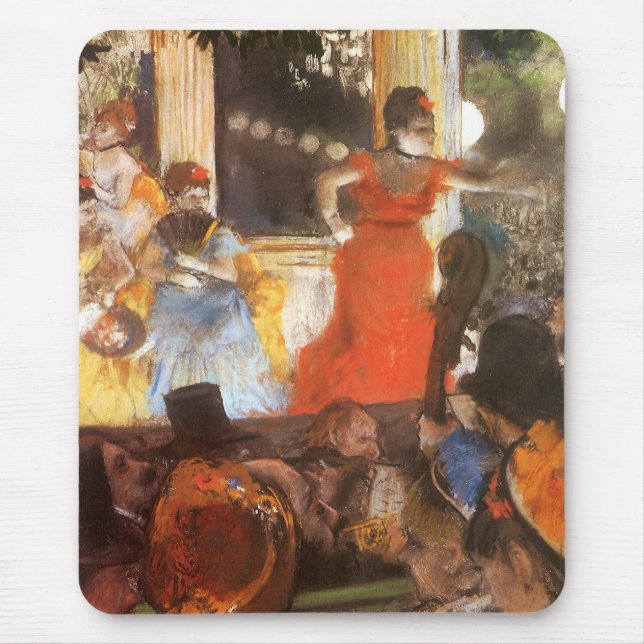 Mousepad Cafe Concert em Les Embaixadeurs por Edgar Degas (Frente)