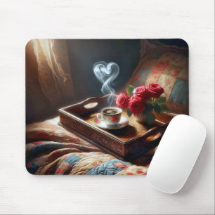 Mousepad Café Da Manhã Em Uma Bandeja Do Café Da Manhã