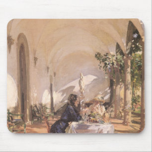 Mousepad Café da manhã na Loggia de John Singer Sargent