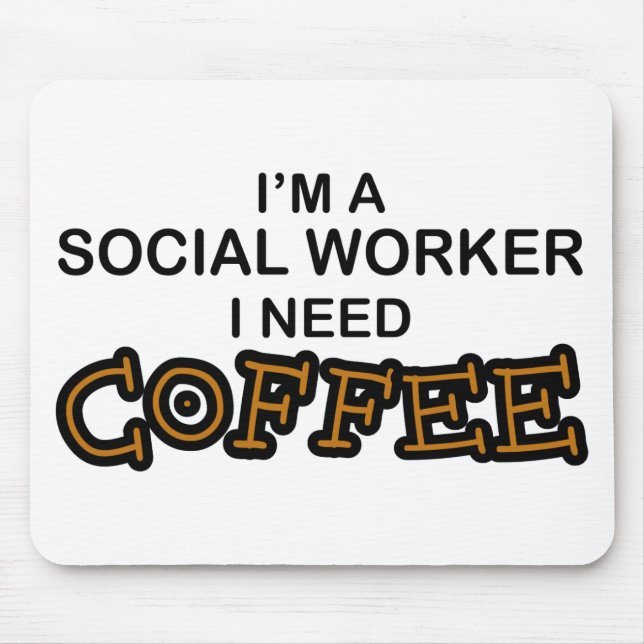 Mousepad Café da necessidade - assistente social (Frente)