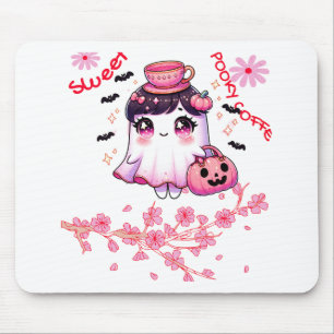Mousepad Café de Carregando Fantasma Café Doce Spooky