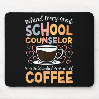 Mousepad Café de Conselheiro Escolar Por trás de Cada Grand