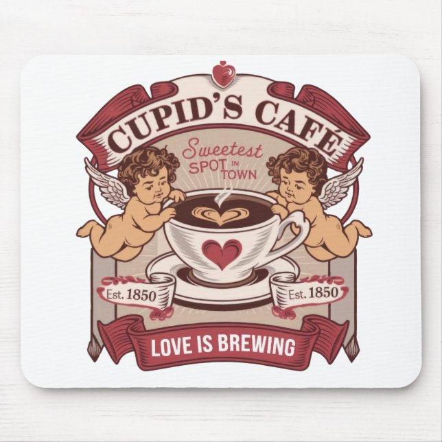 Mousepad Café de Cupido Vintage  (Frente)