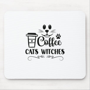 Mousepad Café do Halloween Bruxas de Bruxas Aniversário