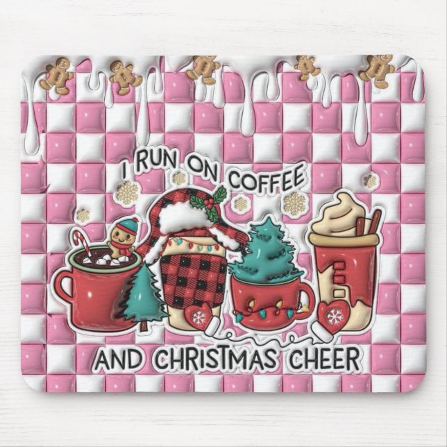Mousepad Café e Alegria de Natal (Frente)