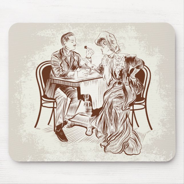 Mousepad café e amor (Frente)