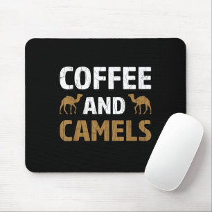 Mousepad Café E Camelos Camelo Engraçado Amante De Animais 