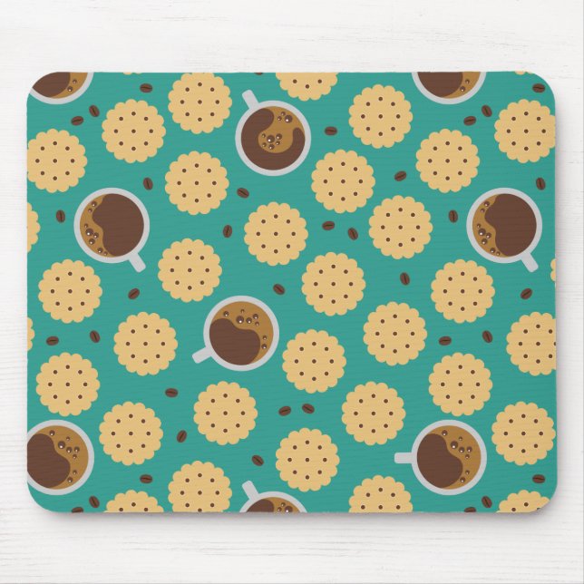 Mousepad Café e cookies (Frente)