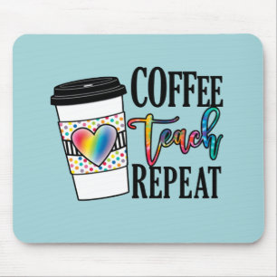 Mousepad Café, Ensino, Repetir