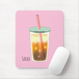 Mousepad Café Físico De Caramelo Com Espuma De Creme