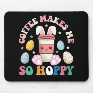 Mousepad Café Me Deixa Tão Saltitante Coelho Coelho Feliz P