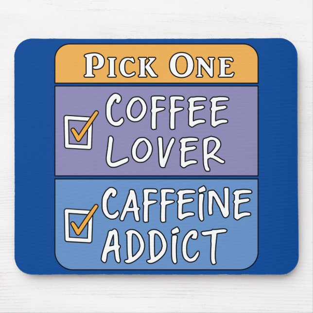 Mousepad Café ou Cafeína (Frente)