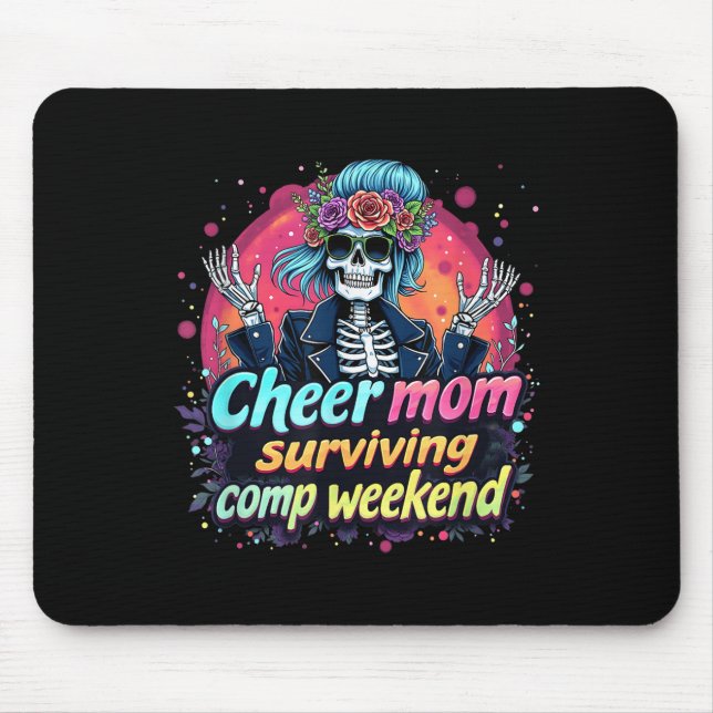 Mousepad Café Pais Líder Animado Mãe Sobrevivendo Com (Frente)