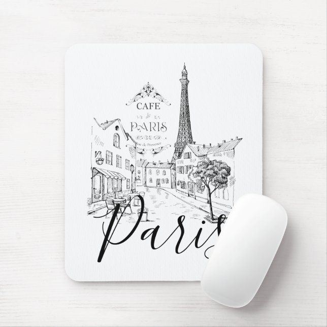 Mousepad Café Paris   (Com mouse)