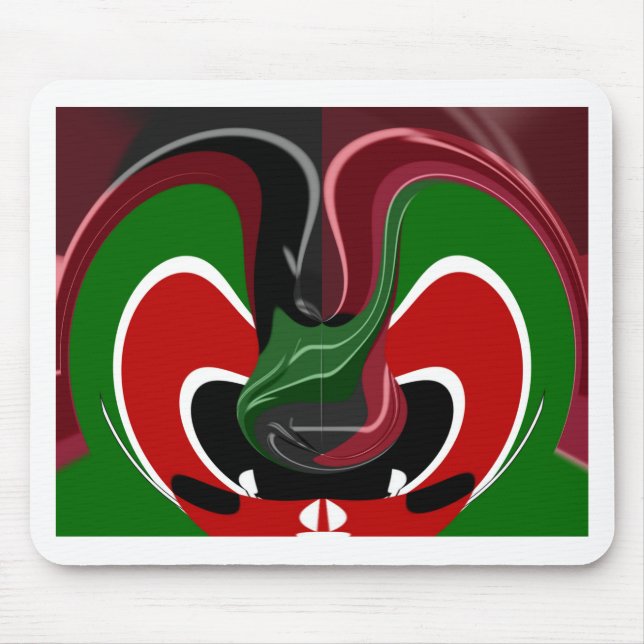 Mousepad Café Quênia Bandeira Hakuna Matata (Frente)