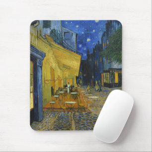 Mousepad Cafe Terrace à Noite Vincent Van Gogh