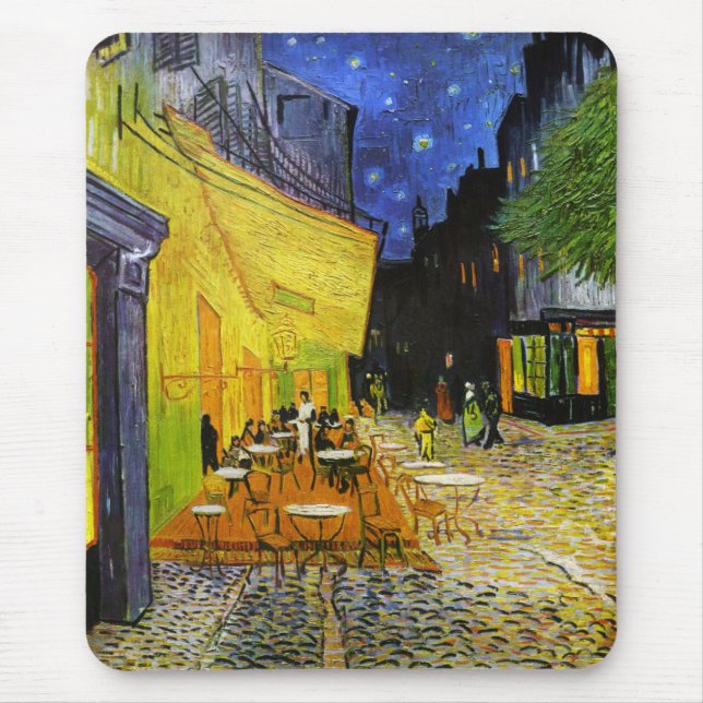Mousepad Cafe Terrace at Night (Frente)