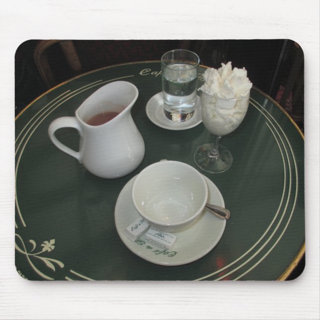 Mousepad Café Viennois no café de Paris (Frente)