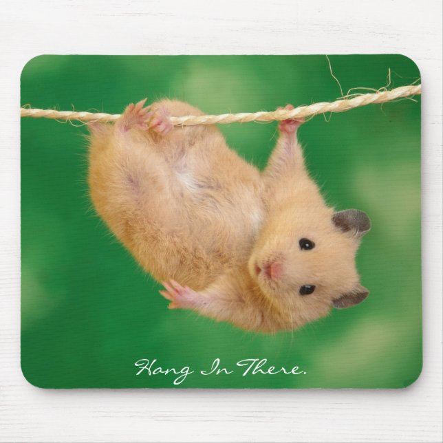 Mousepad Cair lá no hamster (Frente)