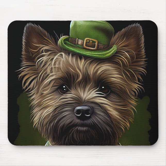 Mousepad Cairn Terrier cão na Rua. (Frente)