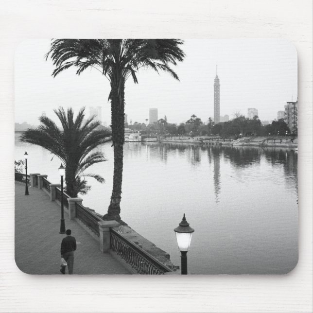 Mousepad Cairo Egito, ao longo do rio Nilo (Frente)