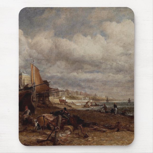 Mousepad Cais da Cadeia em Brighton por John Constable (Frente)