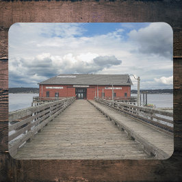 Mousepad Cais Vermelhos em Coupeville Costeira Histórica